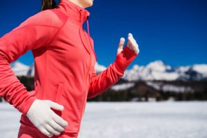 冬ランニングの防寒用手袋のイメージ